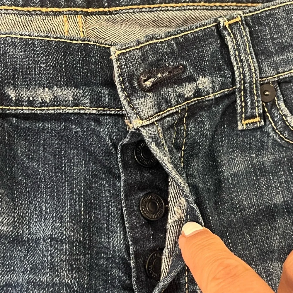 7 For All Mankind Dark Wash Jeans - Picture 4 of 5